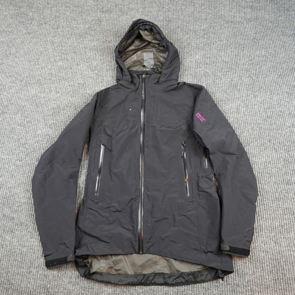 Arcteryx GoreTex Paclite Jacket Womens XS Black Hooded Waterproof Shell